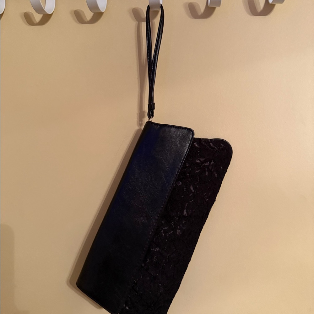 Charlotte Russe Black Lace Clutch